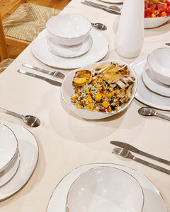 Molosco Complete Dinner Service (black or white) by Laura Letinsky  Artware Editions   