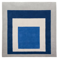 Homage to the Square: Blue, White, Grey by Josef Albers Rug ARTISTS,OBJECTS,GIFTING Farr