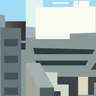 Endless City Wall Covering by Brian Alfred ARTISTS,OBJECTS vendor-unknown   