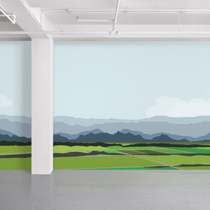 Aside the Mountaintops Wall Covering by Brian Alfred ARTISTS,OBJECTS vendor-unknown   
