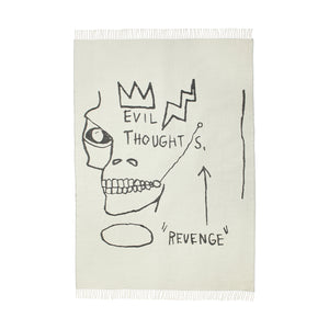 Evil Thoughts Throw by Jean-Michel Basquiat  Artware Editions   