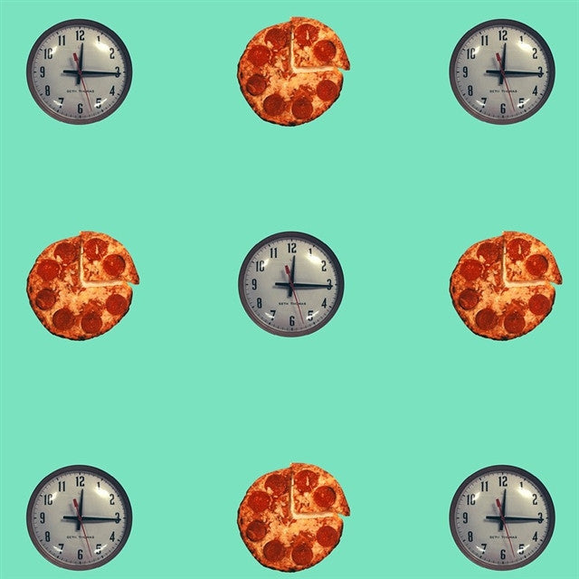 Clock/Pizza Wallpaper by John Baldessari OBJECTS,ARTISTS Maharam Default Title  