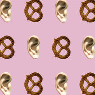 Ear/Pretzel Wallpaper by John Baldessari OBJECTS,ARTISTS Maharam   