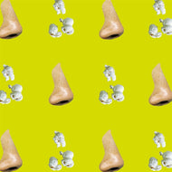 Nose/Popcorn Wallpaper by John Baldessari OBJECTS,ARTISTS vendor-unknown   