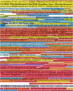 NYT Headlines... Wall Covering by A.J. Bocchino ARTISTS,OBJECTS vendor-unknown   
