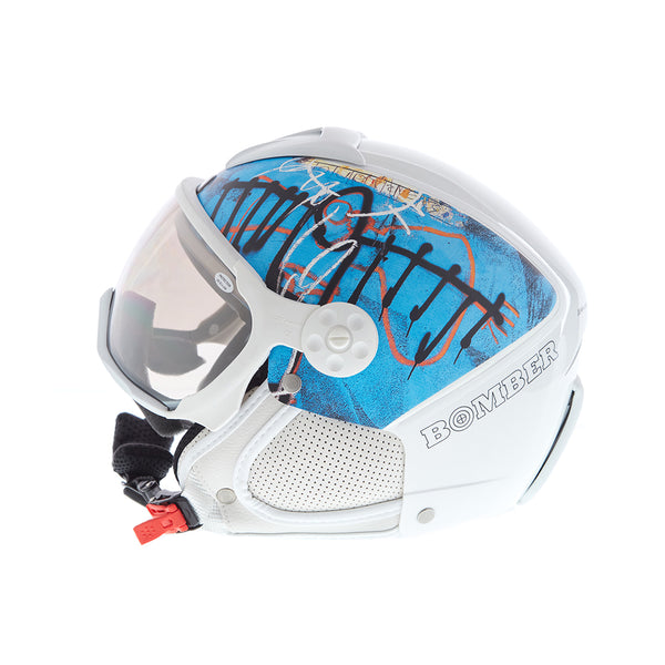 Bomber Ski Basquiat Bird Helmet - White