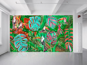 Emerald Jungle Wall Covering by Katherine Bernhardt ARTISTS,OBJECTS vendor-unknown   