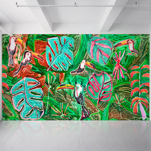 Emerald Jungle Wall Covering by Katherine Bernhardt ARTISTS,OBJECTS vendor-unknown   