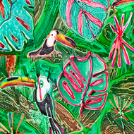 Emerald Jungle Wall Covering by Katherine Bernhardt ARTISTS,OBJECTS vendor-unknown   