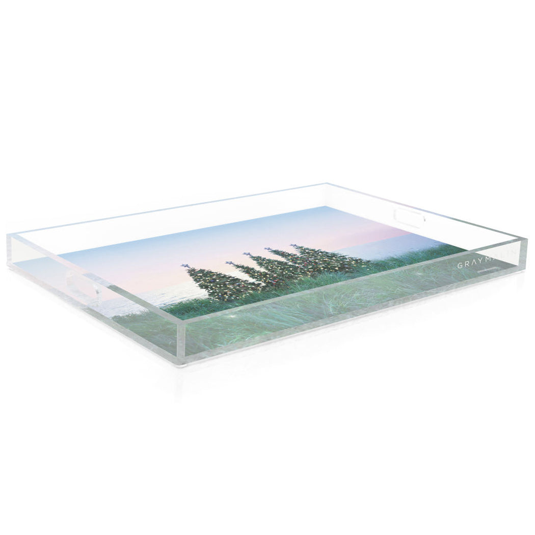 Coastal Holiday Tray by Gray Malin  Artware Editions Serving Tray w/ Handles (22.5 x 14.5