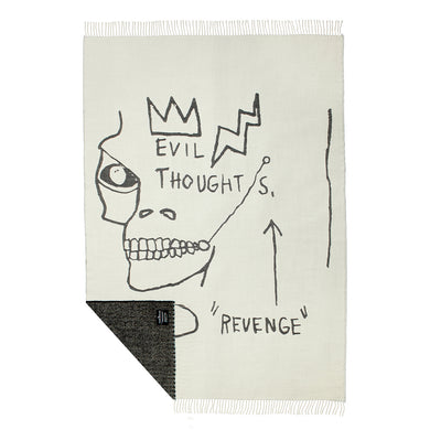 Evil Thoughts Throw by Jean-Michel Basquiat  Artware Editions   