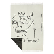 Evil Thoughts Throw by Jean-Michel Basquiat Artware Editions