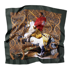 Count Duke Olivares Silk Scarf by Kehinde Wiley  Artware Editions   
