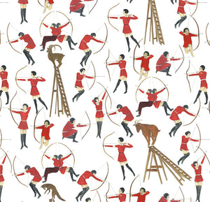 Cupid's Arrow Wall Covering by Marcel Dzama ARTISTS,OBJECTS Maharam   