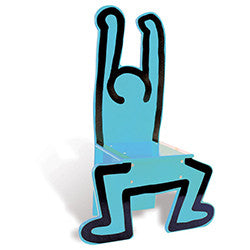 Child Chaise Chair by Keith Haring OBJECTS,GIFTING,ARTISTS vendor-unknown bright blue  