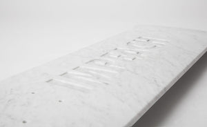 Impeach Marble Skateboard Deck by Jenny Holzer Skateroom