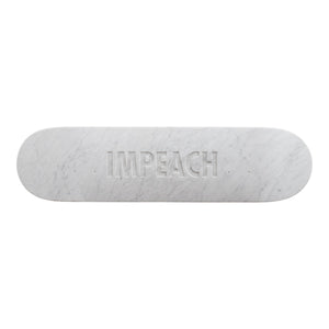 Impeach Marble Skateboard Deck by Jenny Holzer Skateroom