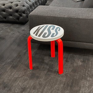 Untitled (Kiss) Stool by Barbara Kruger  Artware Editions   