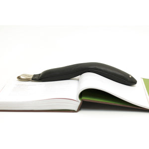 The Bookworm by Malia Jensen  Artware Editions long (13.75" long) Jet Black 