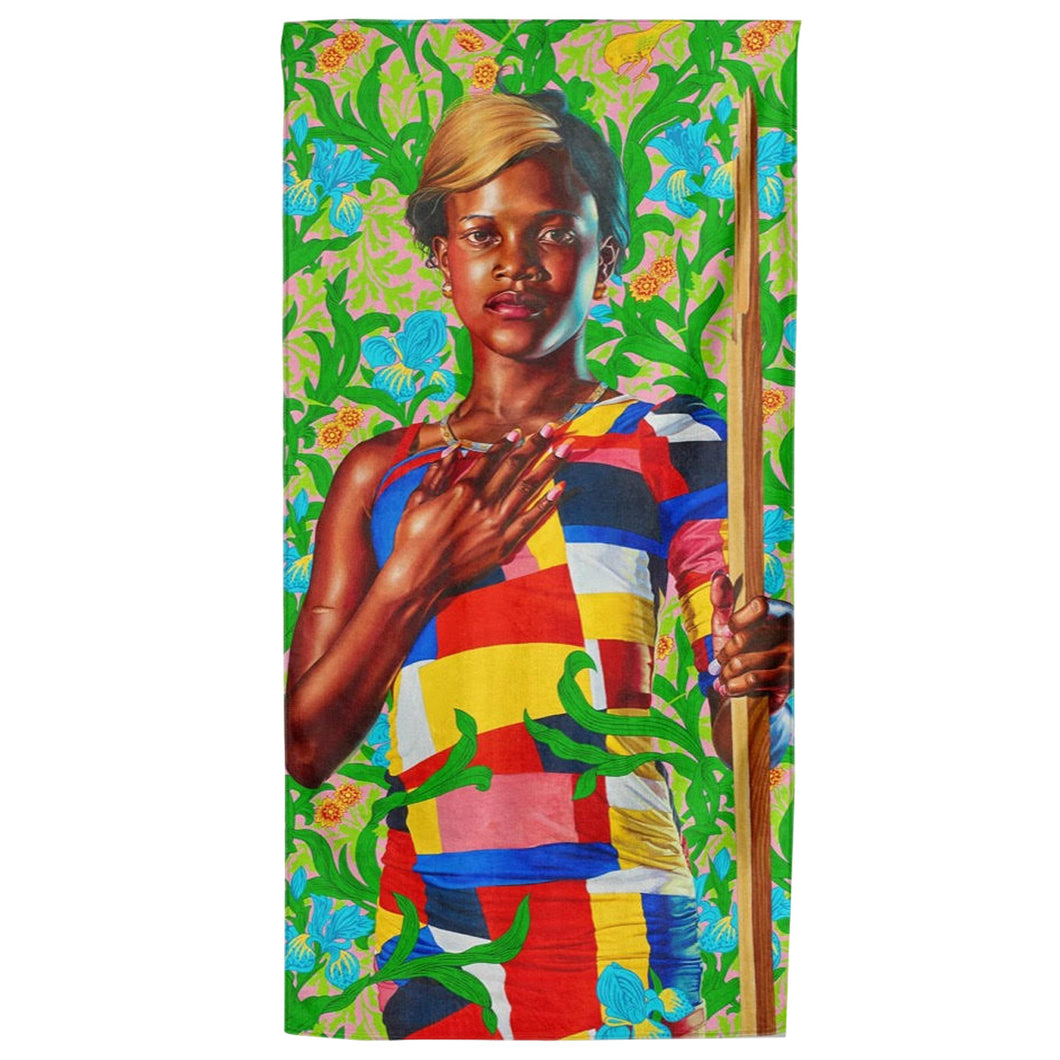 Saint John the Baptist in the Wilderness Towel by Kehinde Wiley BEACH,GIFTING,ARTISTS,OBJECTS,SUMMER<BR> ESSENTIALS vendor-unknown   