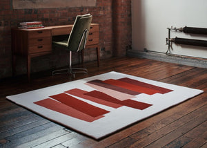 The Many Faces of Red (Rug) by Josef Albers ARTISTS,OBJECTS,GIFTING Farr   