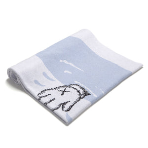 Cashmere Throw by KAWS  Studio Voltaire Blue  