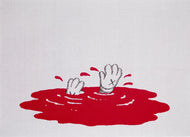 Cashmere Throw by KAWS Studio Voltaire Red