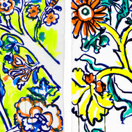 Palampore Wall Covering by Elizabeth Kley ARTISTS,OBJECTS vendor-unknown   