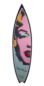 Marilyn Surfboard by Andy Warhol  Bessell seafoam/black  