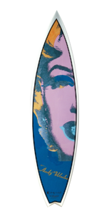 Marilyn Surfboard by Andy Warhol  Bessell blue/white  
