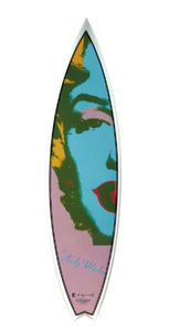 Marilyn Surfboard by Andy Warhol  Bessell lavender/white  