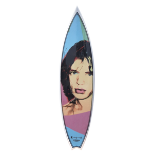Mick Jagger Surfboard by Andy Warhol  Bessell blue/white  