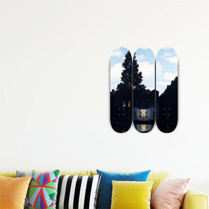 L'empire des Lumières Skateboard Decks after René Magritte  Skateroom   
