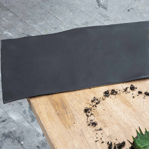 Molosco Serving Pieces (black or white) by Laura Letinsky  Artware Editions Large Rectangular Platter (18 x 8.3 x 0.1") Matte Black 