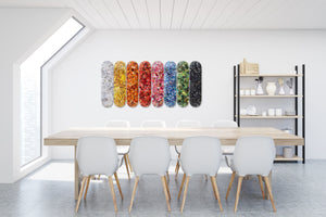 Eight Color Spectrum Skateboard Decks by Vik Muniz  Skateroom   