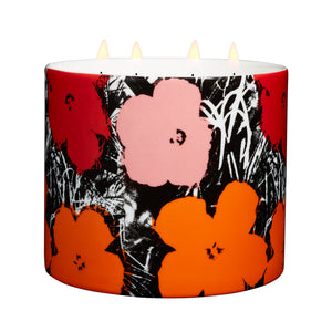 Flowers Candle (red/pink) by Andy Warhol  Artware Editions   