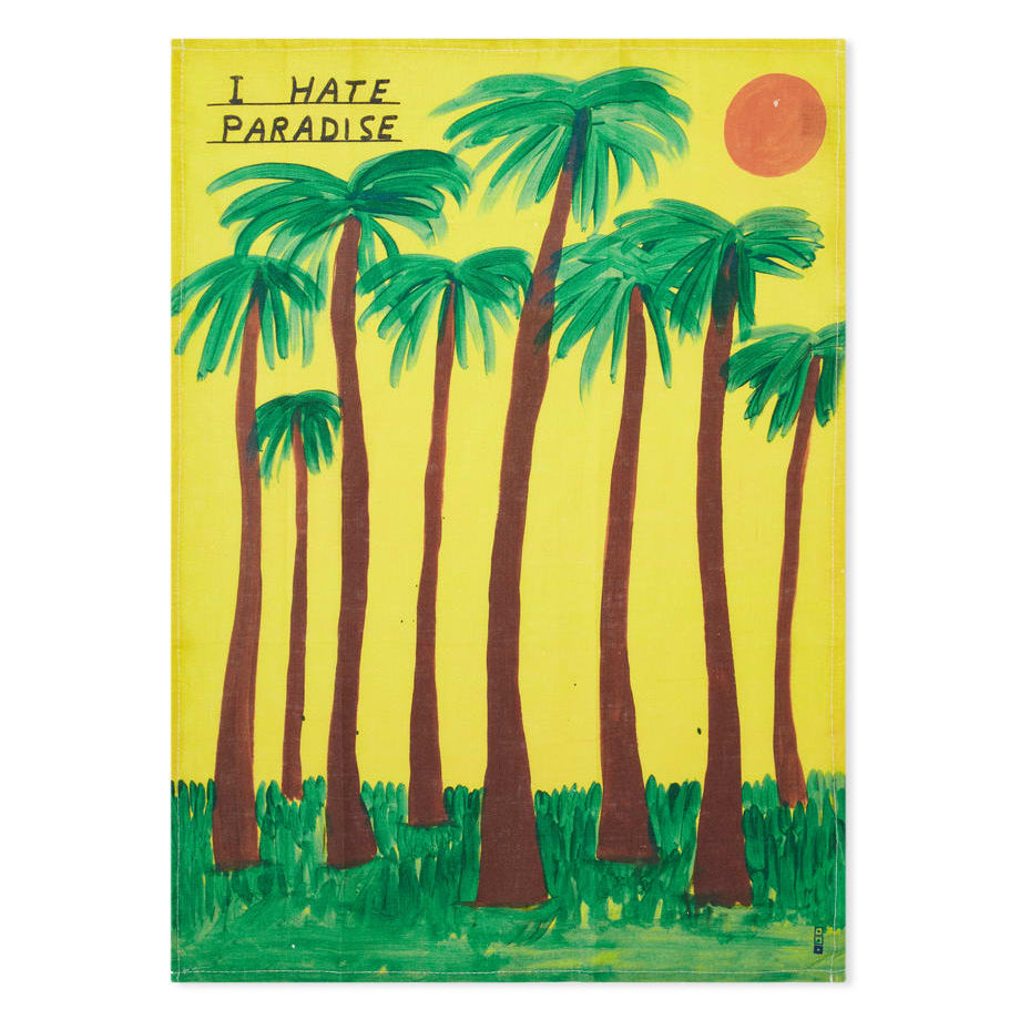 I Hate Paradise Kitchen Towel by David Shrigley OBJECTS,GIFTING,ARTISTS vendor-unknown   