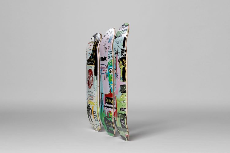 Skateboards Triptyque Jean-Michel Basquiat - Untitled (Rotterdam), 1982 Skateboards Triptyque Jean-Michel Basquiat - Untitled (Rotterdam), 1982