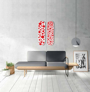 Big Dots (Red) Skateboard Deck by Yayoi Kusama  Artware Editions   