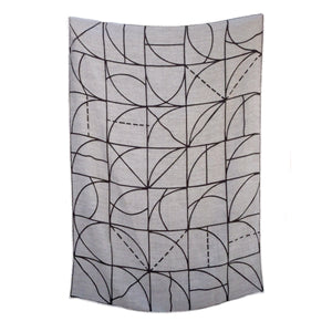 Lines and Arcs Reversible Throw by Sol LeWitt Blankets & Throws Artware Editions   