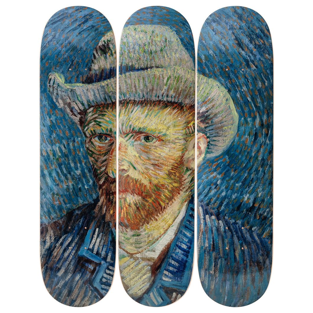 Self-Portrait Skateboard Decks after Vincent Van Gogh  Skateroom   