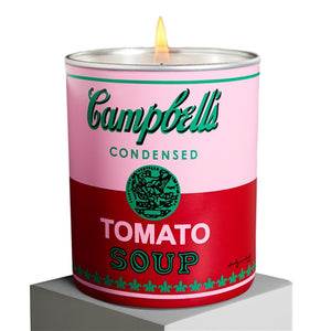 Campbell's Soup Can (pink/red) Candle by Andy Warhol GIFTING,ARTISTS,OBJECTS,NEW! Ligne Blanche