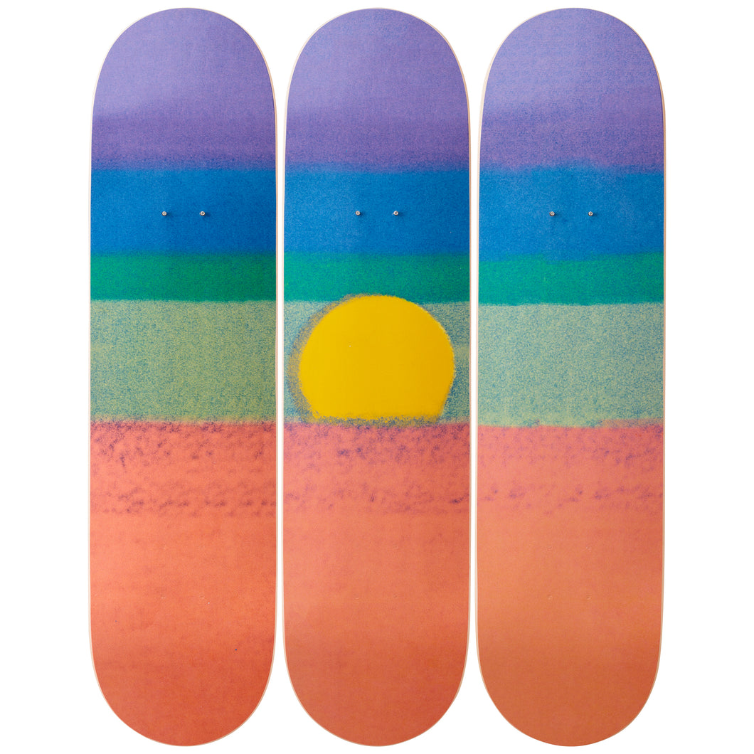 Sunset (Orange) Skateboard Decks after Andy Warhol  Skateroom   