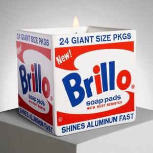 Brillo Box Candle by Andy Warhol Ligne Blanche