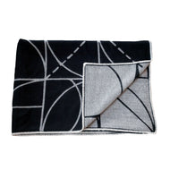 Lines and Arcs Reversible Throw by Sol LeWitt Blankets & Throws Artware Editions   