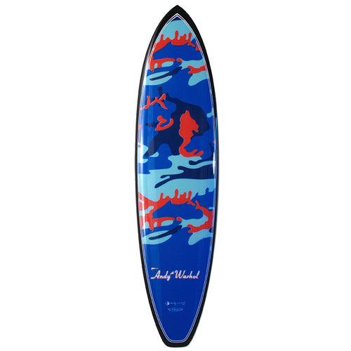 Camo Surfboard by Andy Warhol  Bessell squash tail  