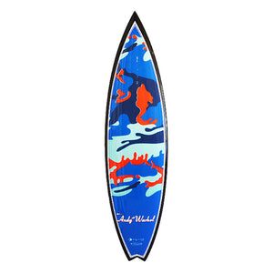 Camo Surfboard by Andy Warhol  Bessell swallow tail  