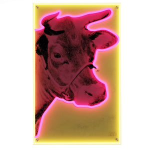 Cow Neon Sign by Andy Warhol  Artware Editions   