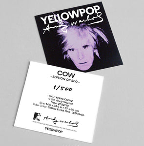 Cow Neon Sign by Andy Warhol  Artware Editions   