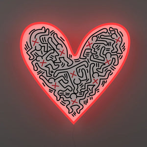 Dance Love Neon Sign by Keith Haring  Artware Editions   